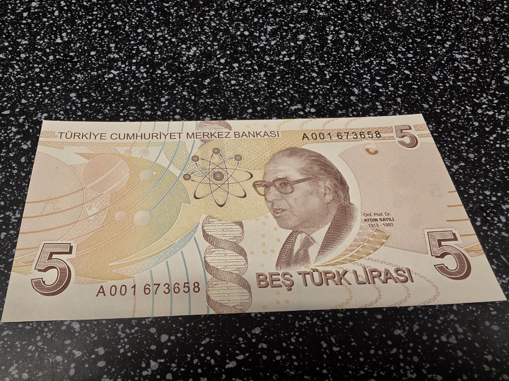 Banconote: 5 Türk Lirasi Banknote  – Nuovo e nell'imballaggio originale da Herisau venduto da Antiques.AR 1