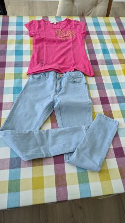 Cooles Kleider Set - KIDS Hose mit Shirt - 122