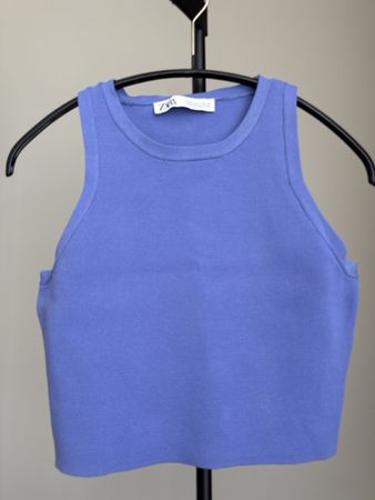Zara Sommer Top, Gr.S, blau, Tanktop