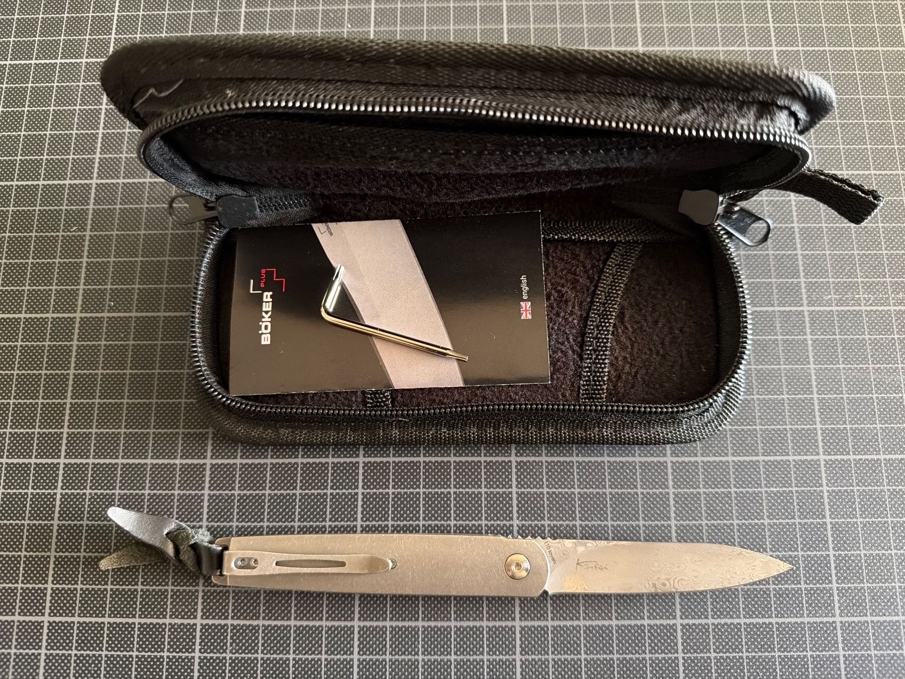 Taschenmesser: BOKER - Kansei Matsuno Design - DAMAS – Gebraucht aus Les Avanchets von ovnifou