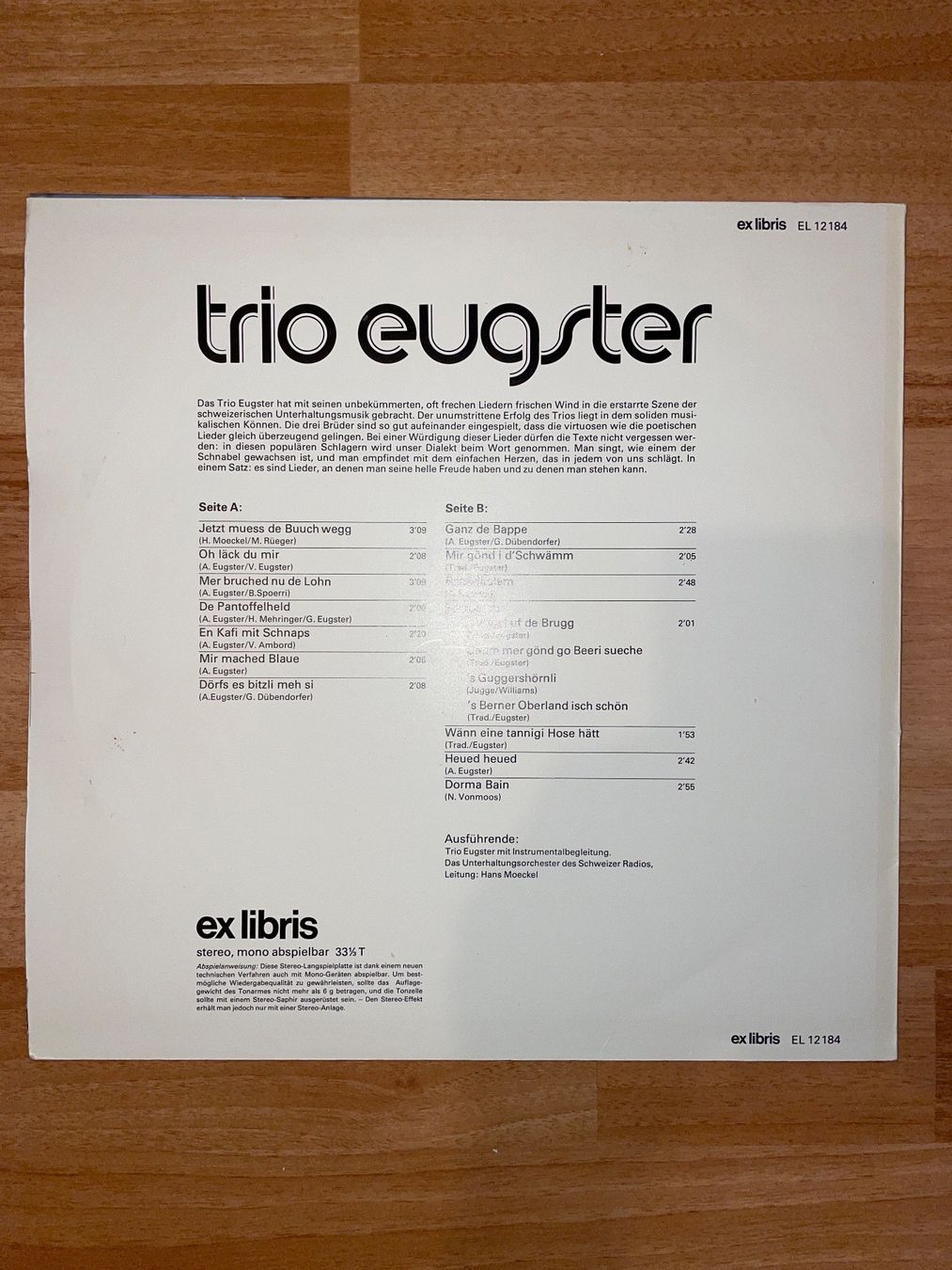 Dischi in vinile: Schallplatte Trio Eugster Zustand ok – Usato da St. Gallen venduto da mai_zpt7 1
