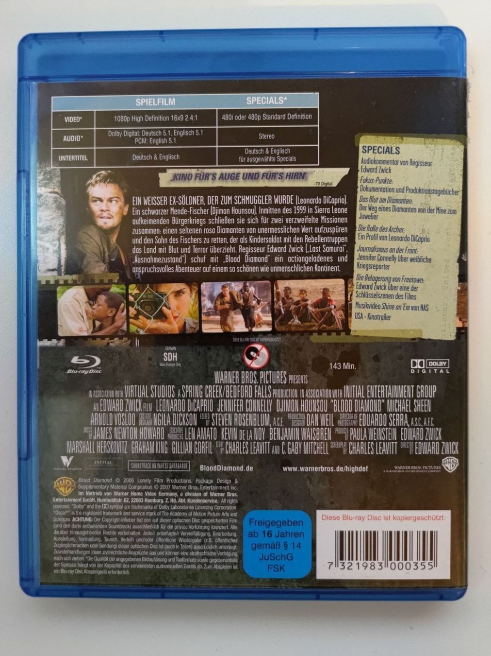 Tutti i DVDs: Blood Diamond – Usato da Liestal venduto da Kratzilla 2