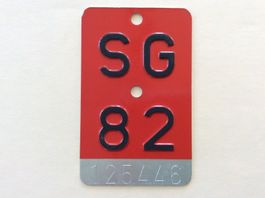 Velonummer SG 82