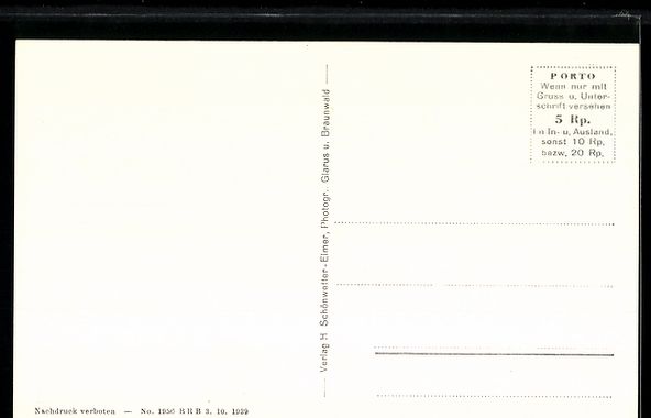 Cartes postales: AK Braunwald, Eisbahn mit Hausstockkette – D'occasion à Berlin par bartko-reher 1