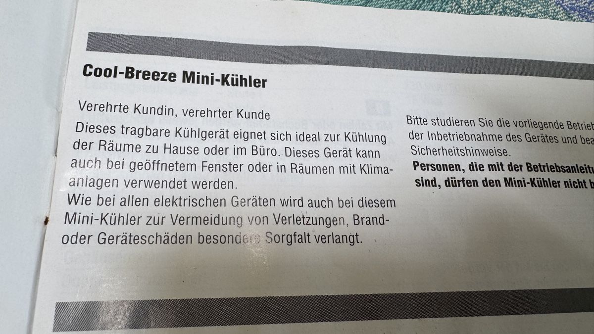 Ventilateurs: Mini Kühler Cool Breeze – D'occasion à Basel par sch_9g6x 3