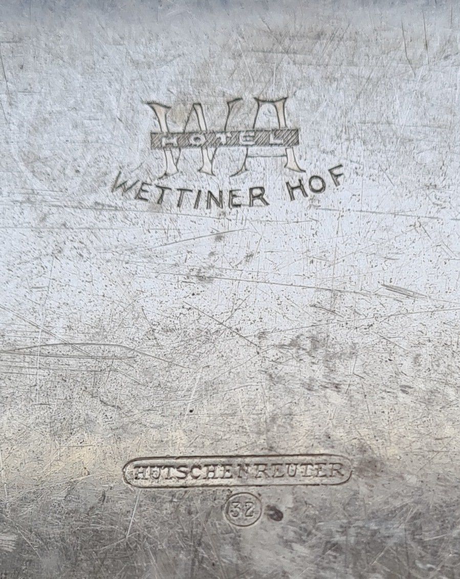 Piatti: 5 Stk. Versilberte Platzteller - "Wettiner Hof" – Usato da Brüttisellen venduto da Sealauncher2814 4