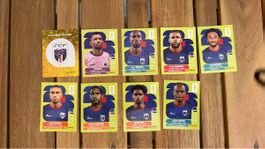 Fussballkarten Set Panini mit verschiedenen Spielern