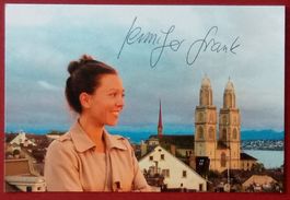 Jennifer Frank Autogramm signiert Fotopostkarte 10x15cm
