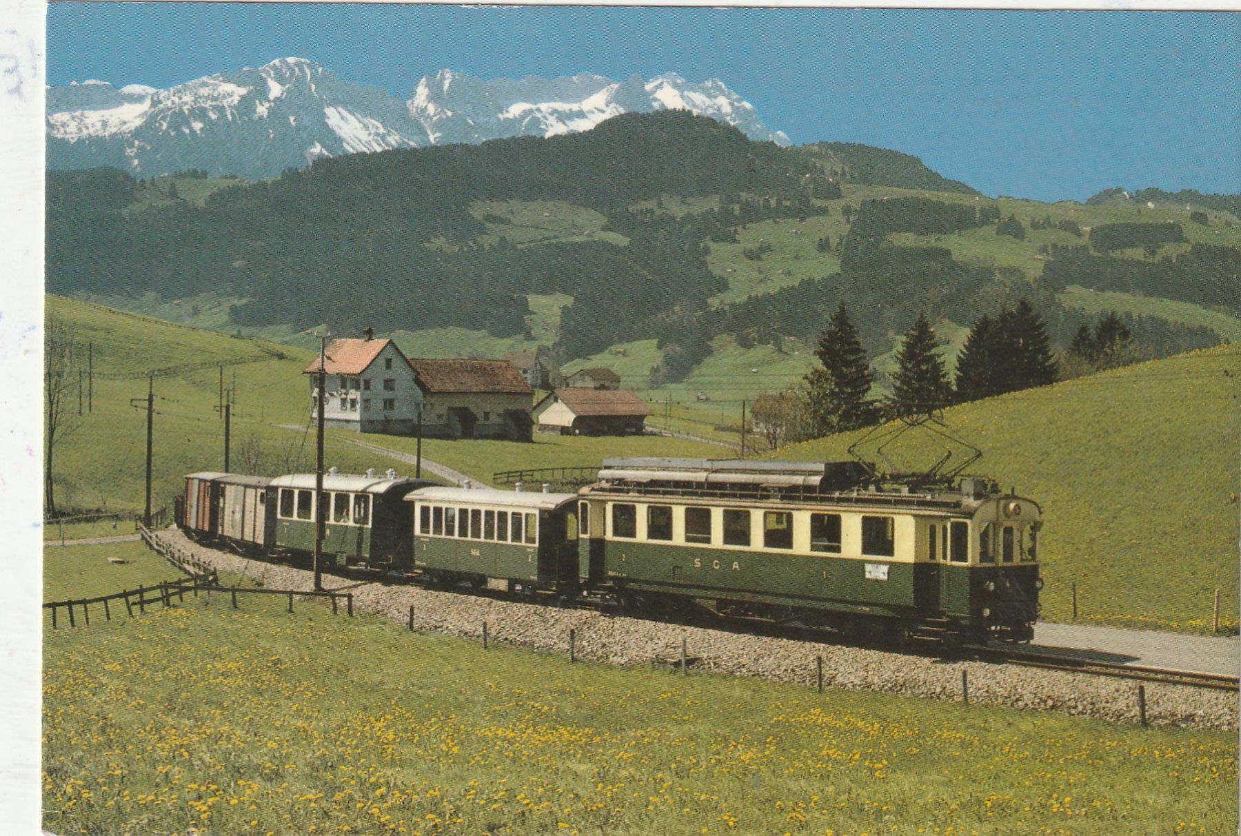 Cartoline postali: St. Gallen - Appenzeller Bahn – Usato da Lumbrein venduto da made02