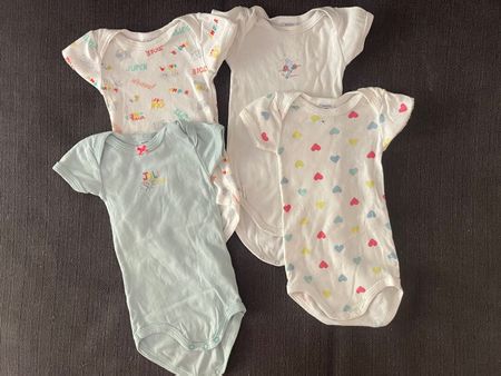 4x Petit Bateau Kurzarm Body Bodies 6 Monate 67 -neu