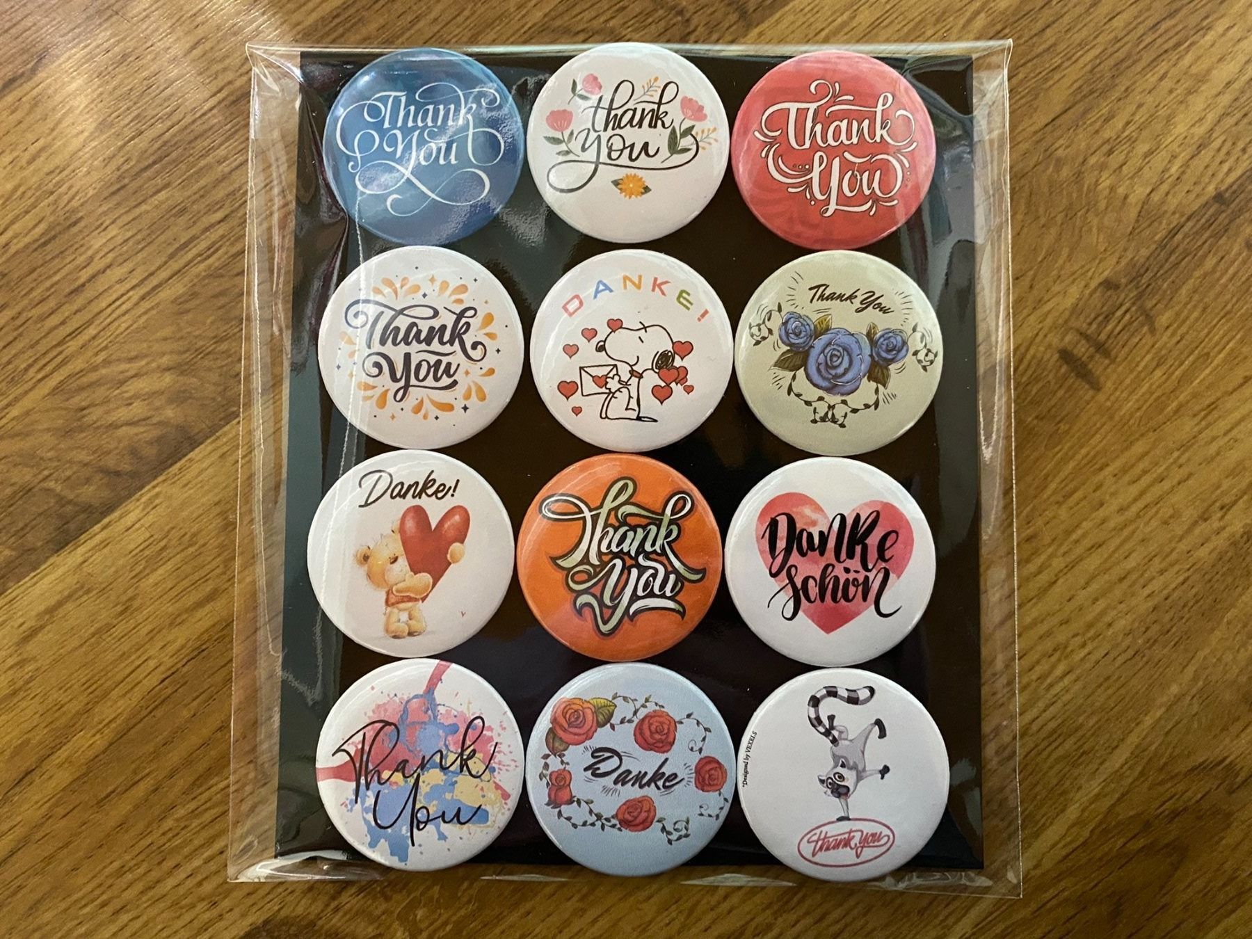 Magnete: Magnet Buttons (Danke) – Neu (gemäss Beschreibung) aus Basel von FatCatPacksTheRatt