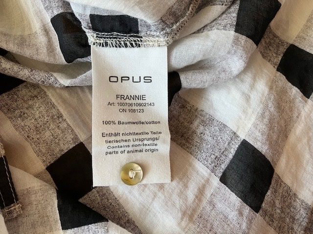 Opus Camicette: OPUS schöne  Bluse Baumwolle Gr.40 lockerer Schnitt – Usato da Weiningen ZH venduto da moon-55 3