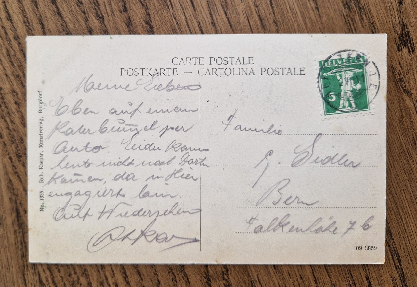 Cartoline postali: Schloss Burgdorf 1911 – Usato da Ebikon venduto da Donar50 1
