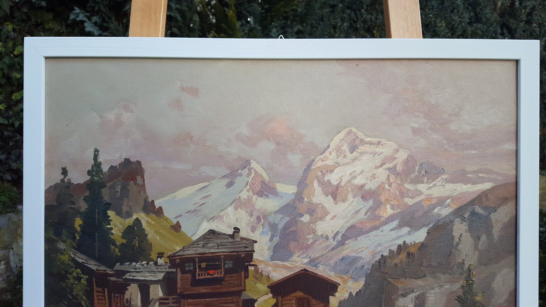 Dipinti: Saas Fee - Oel auf Lwd - Sorgès - TOP – Usato da Dietlikon venduto da Justus4 3