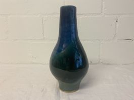 Elegante Vintage Vase in Blau-Grün - Einzigartiges Design