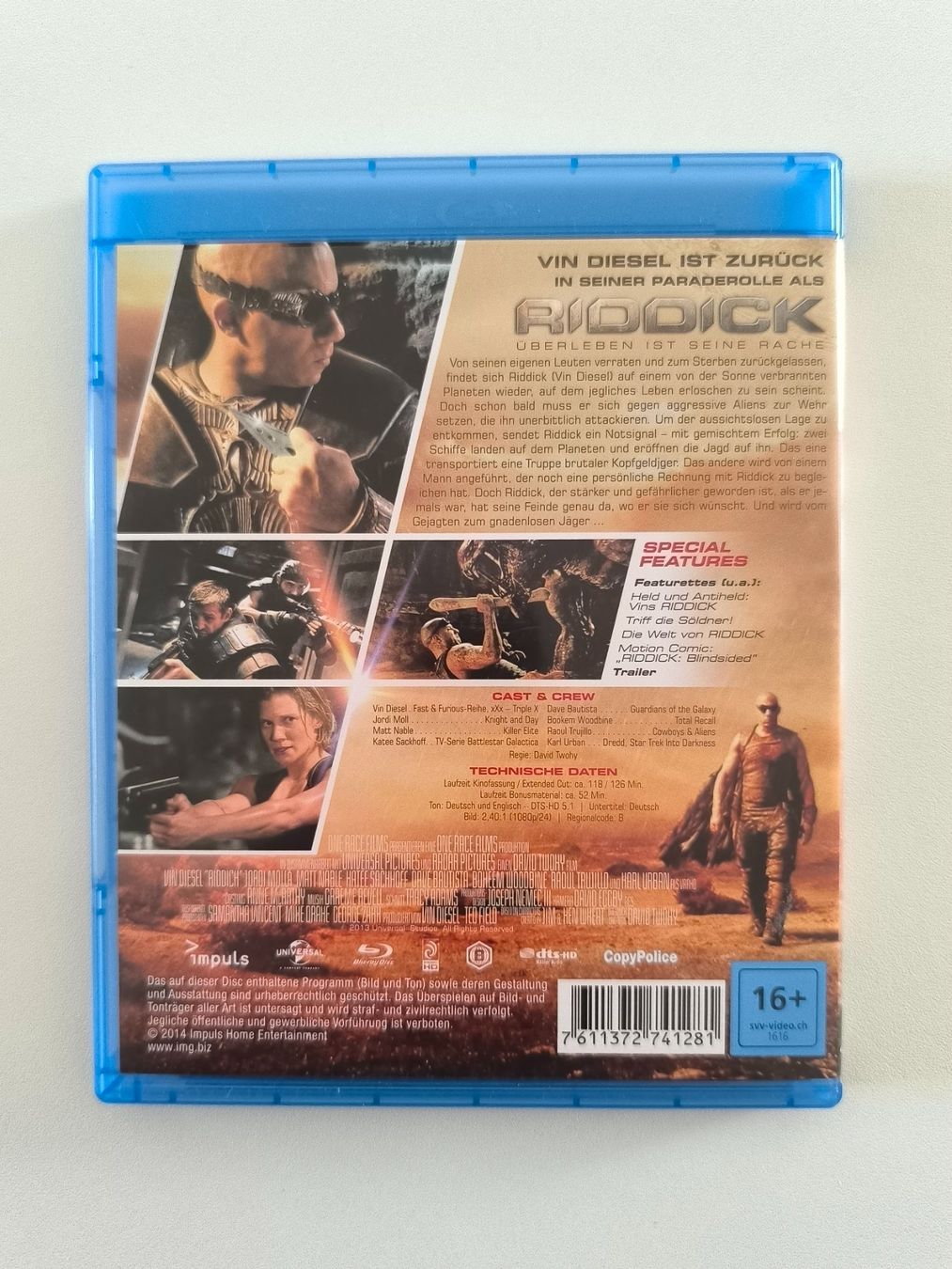 Tutti i DVDs: Blu-ray / Riddick - Vin Diesel - Extended Cut – Usato da Muttenz venduto da hak_dsk9 1