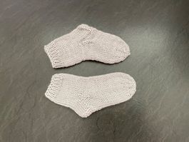 Handgestrickte Kindersocken Gr.24/25 Fusslänge 14 cm