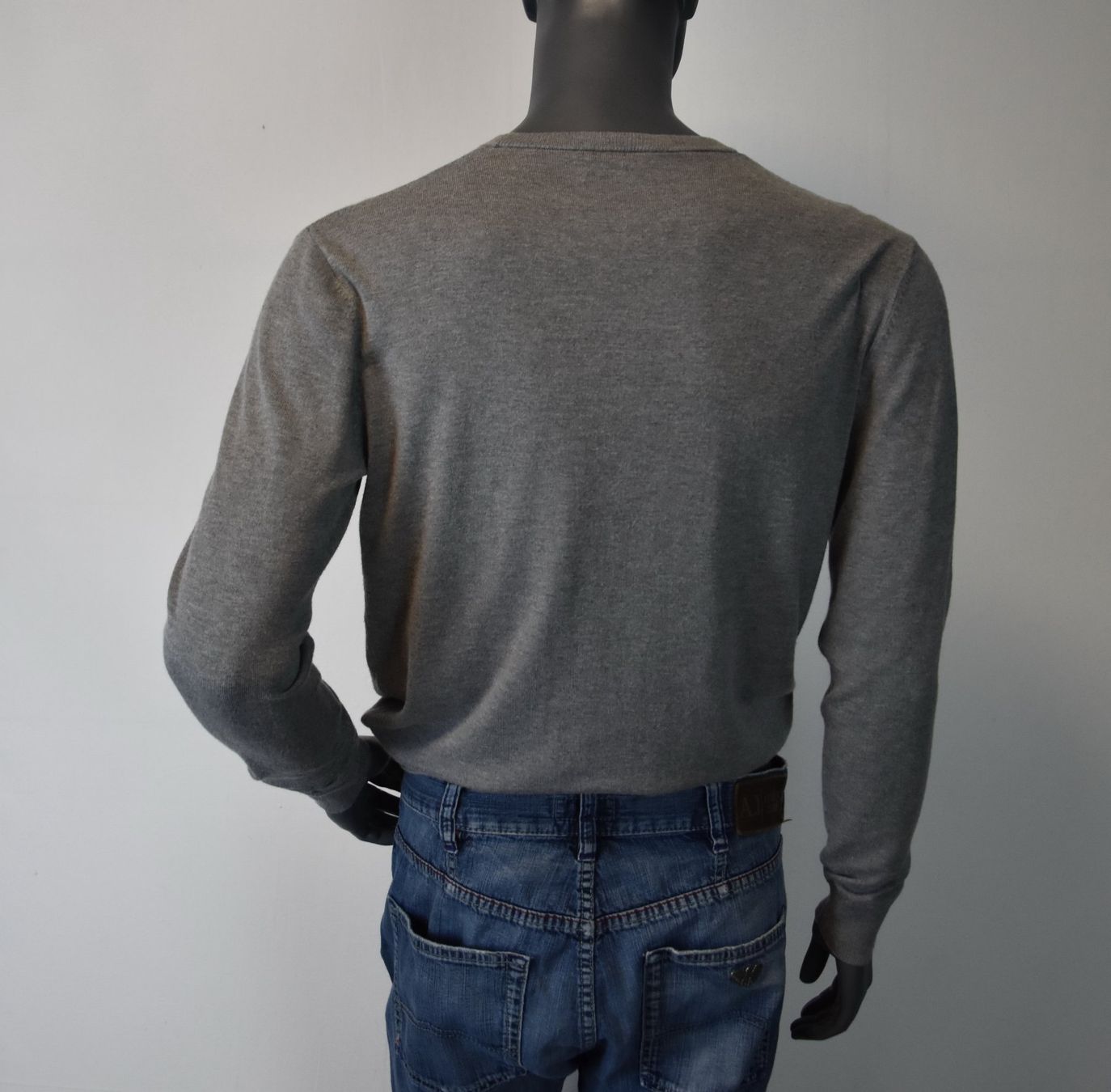 Armani Maglioni & Felpe: Armani Jeans Pullover Herren AJ Pullrunder / grau/Gr.S-M – Usato da Wohlenschwil venduto da ABC-Vintage 5