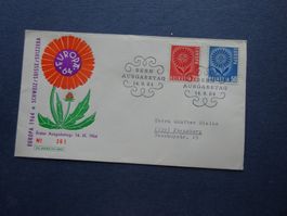 1964 Z-Nr. 410 - 411 FDC - seltene Illustration
