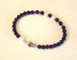 Armband Amethyst mit Zuchtperlen