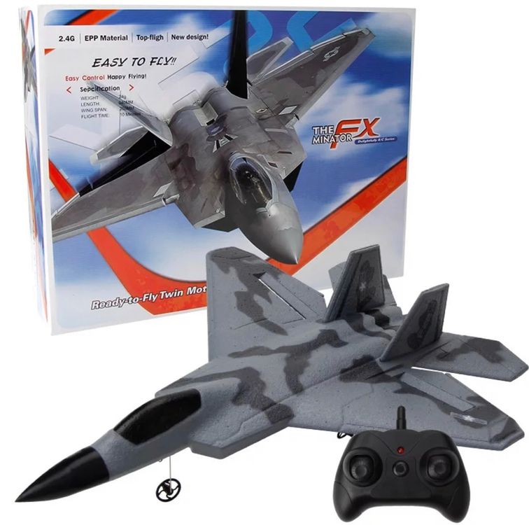 Kinder Spielzeug Fityle RC Flugzeug Mit LED-Lichtern - Ferngesteuertes Kampfflugzeug Für Einsteiger Anfänger RC Jet