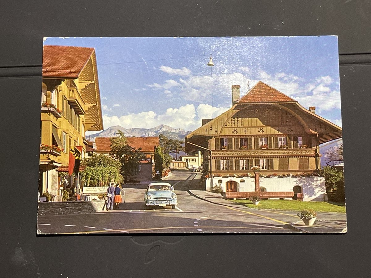 Cartoline postali: Alte Ansichtskarte Aeschi ob Spiez – Usato da Strengelbach venduto da Aschatan5