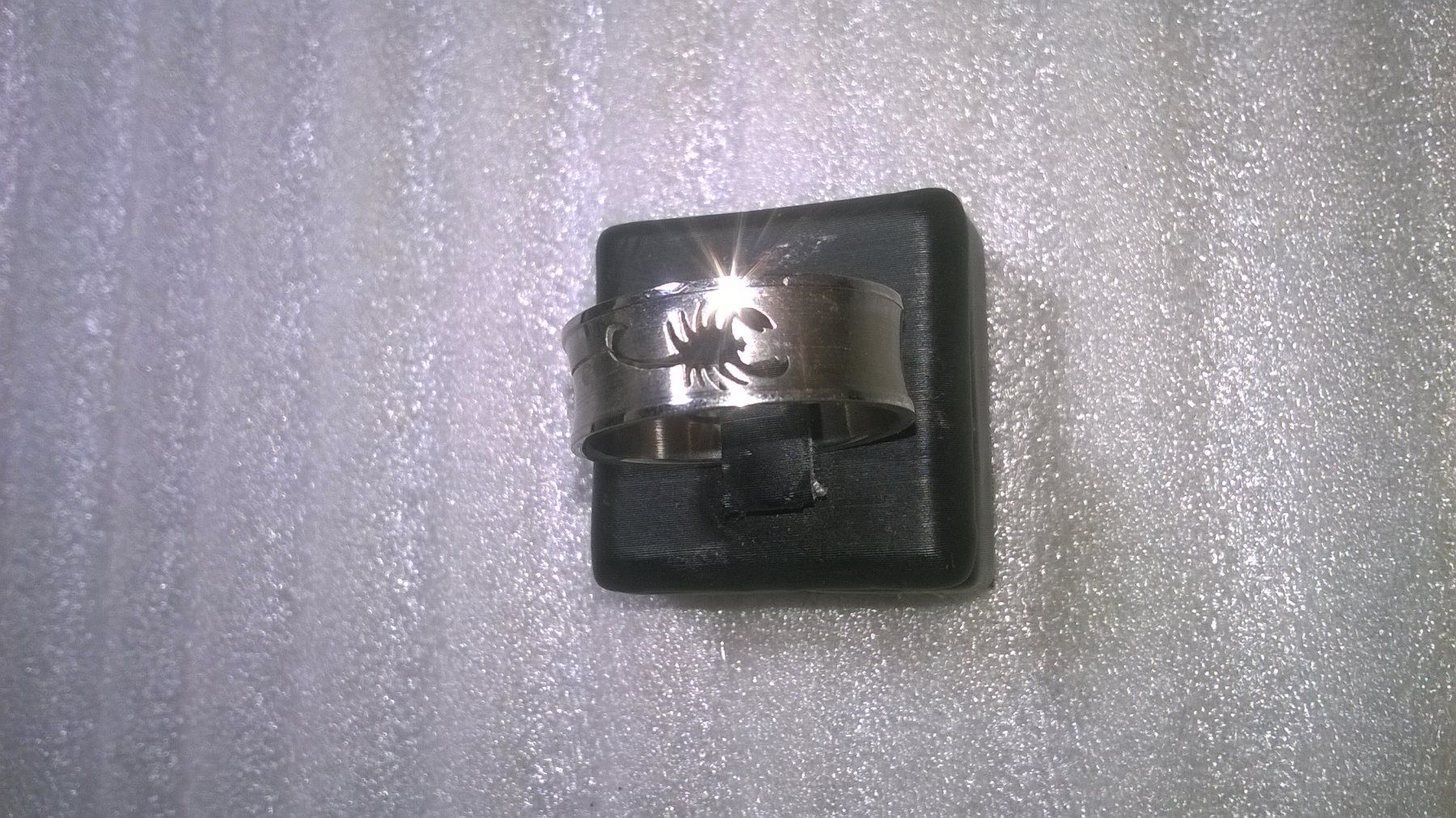Ringe: RING EDELSTHAL MIT SCORPION,,,SILBER FARBE – Neu (gemäss Beschreibung) aus Basel von bijoutrie_4 1
