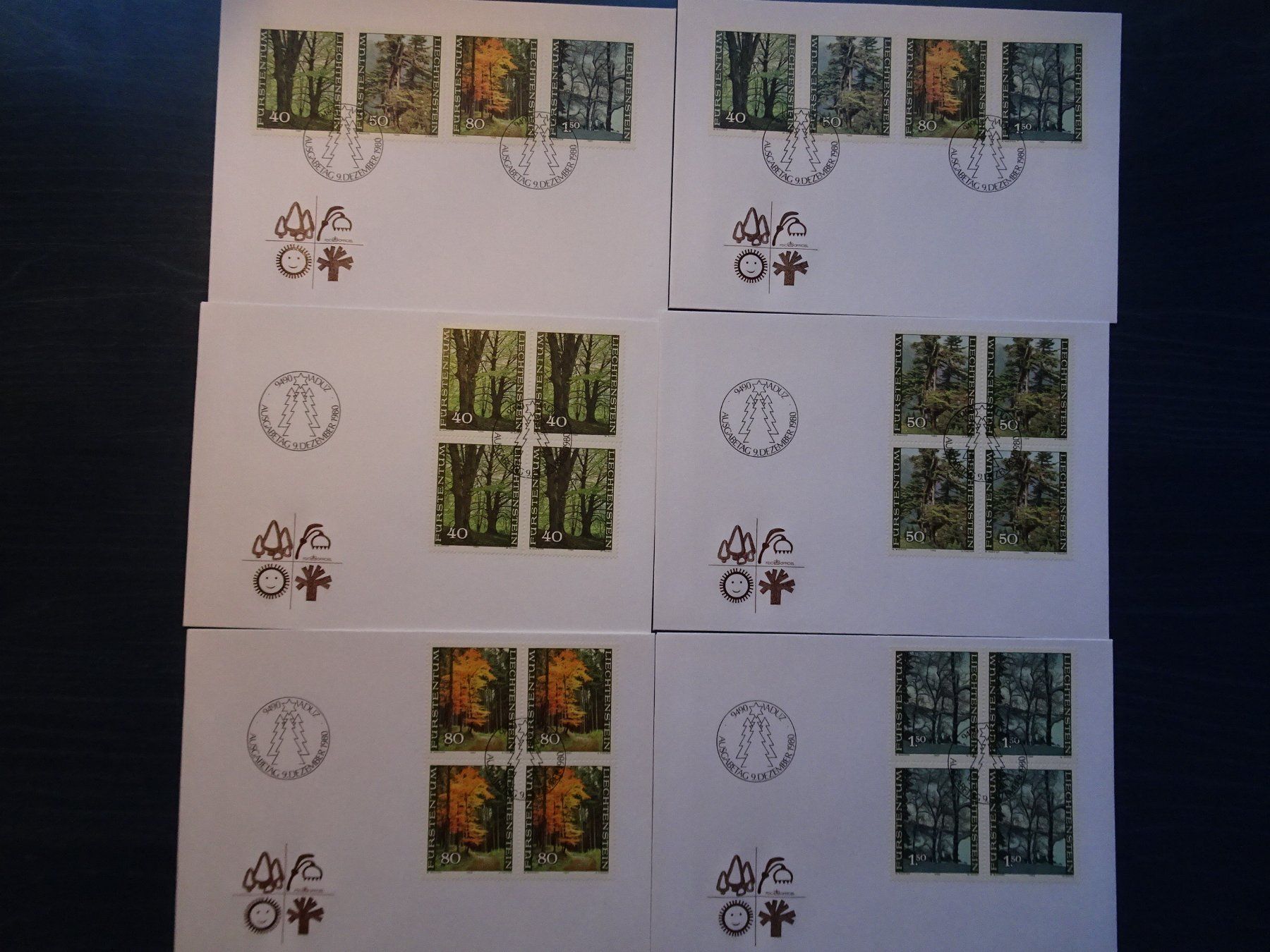 Tous les timbres: FDC 1980 – Neuf (Voir description) à Aadorf par Chnorli-Furz