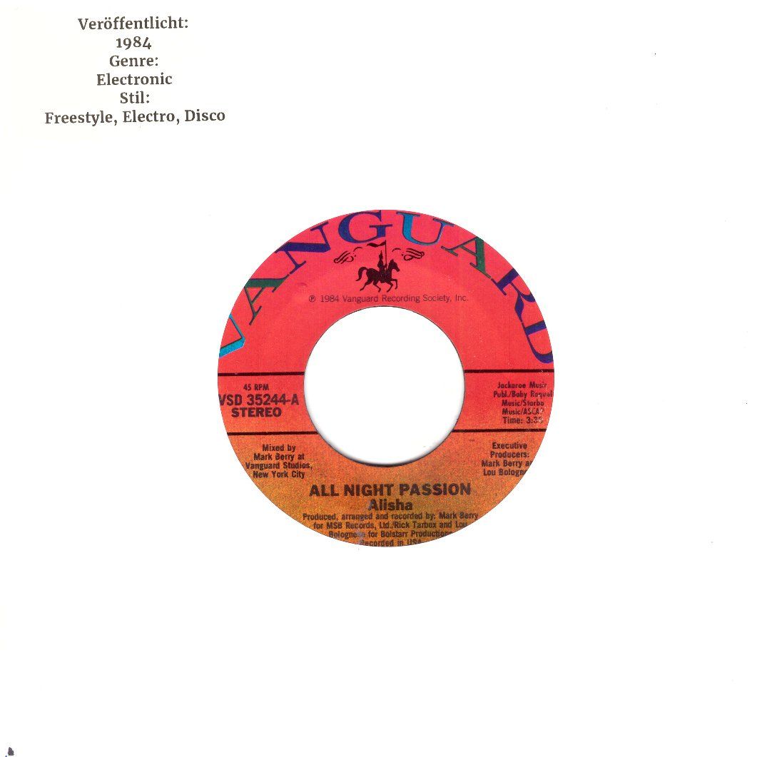 Dischi in vinile: ALISHA – Usato da Bassersdorf venduto da house-of-vinyl