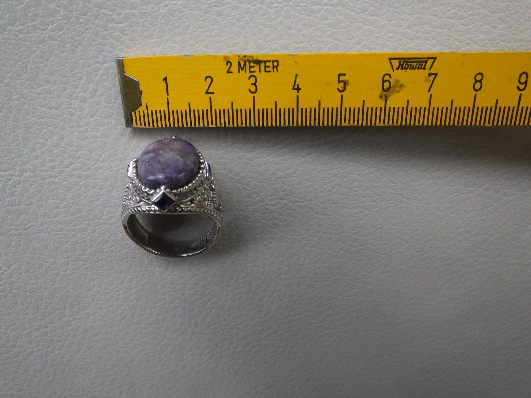 Anelli: Herrenring mit Echtem Saphir Stein – Nuovo e nell'imballaggio originale da Unterentfelden venduto da l654321a 4