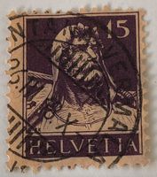 Nr.128 mit Vollstempel Tellbrustbild   