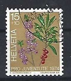 Tutti i francobolli: 1974 - Giftpflanzen / Seidelbast – Usato da Schaffhausen venduto da poststamp