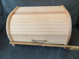 Holz Brotkasten mit Rollverschluss