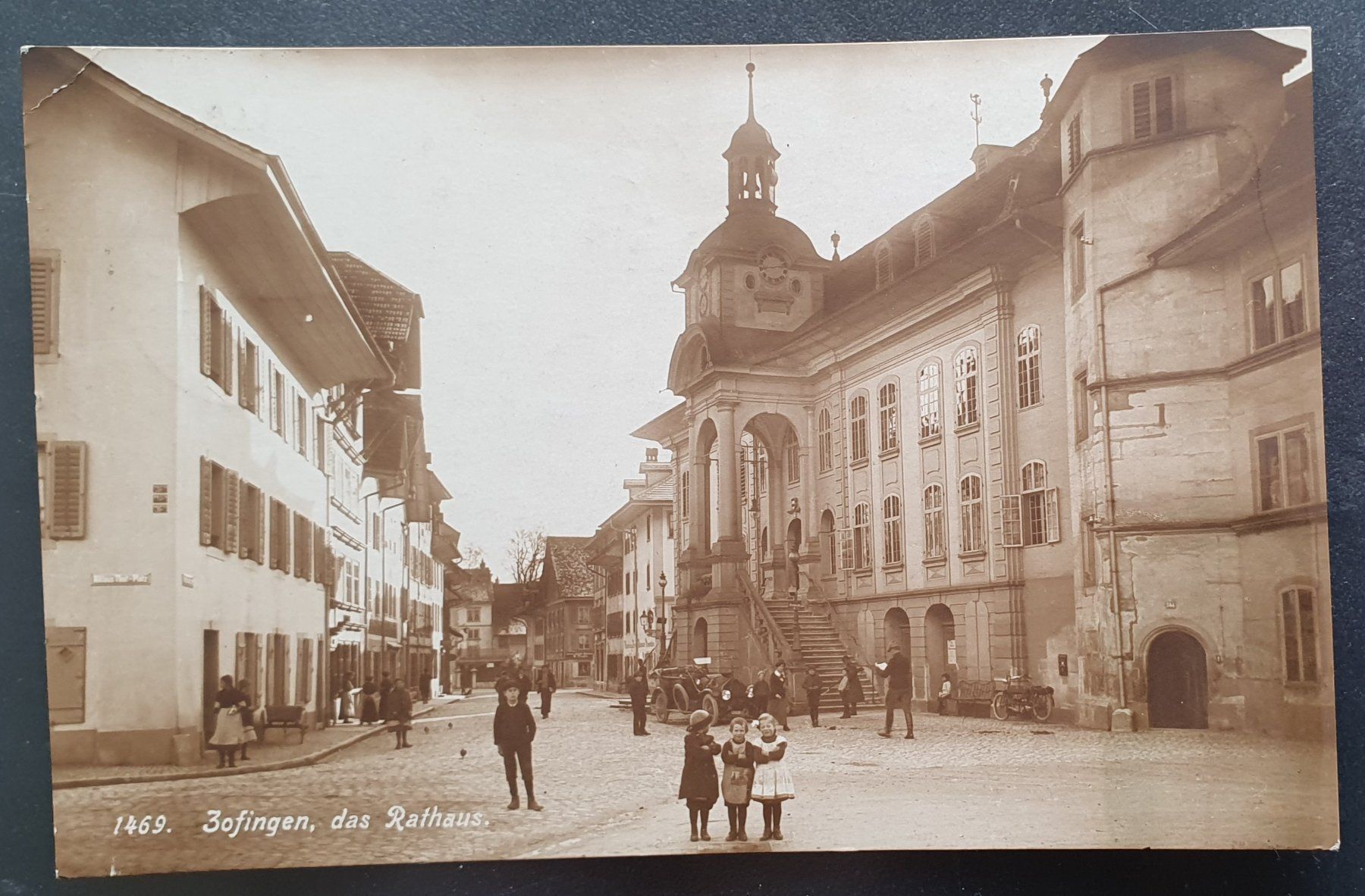 Ansichtskarten: Zofingen 1918 - das Rathaus belebt – Gebraucht aus Kreuzlingen von Rschweiz1