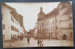 Zofingen 1918 - das Rathaus belebt