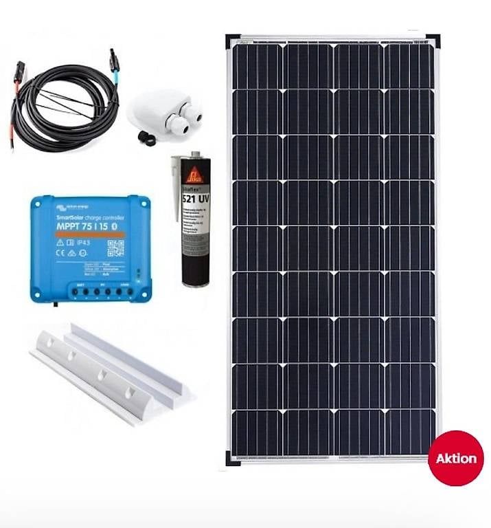 Dispositivi a energia solare: Wohnwagen Wohnmobil Solar 110W oder 160W mit Montage – Usato da Recherswil venduto da Caravan-EmmE