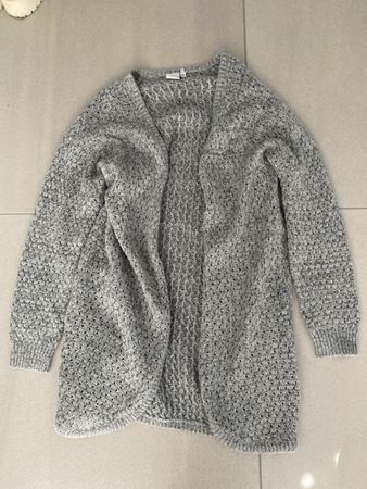 lange Strickjacke