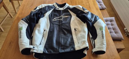 Alpinestars Monster Energy Lederjacke Gr. 54 Top!