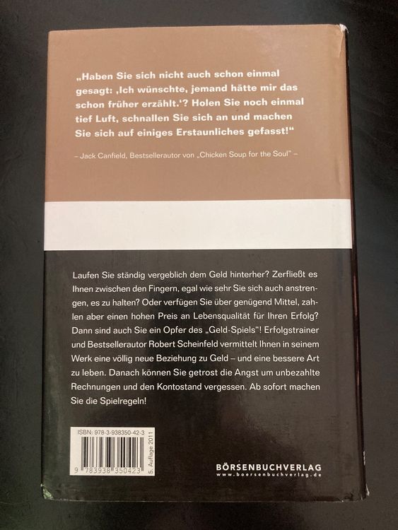 Robert Scheinfeld: Raus aus dem Geldspiel. (Gebraucht) in Aarwangen für ...