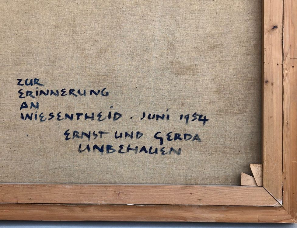 Ernst Unbehauen grosses Orig. Gemälde Kaufen auf Ricardo