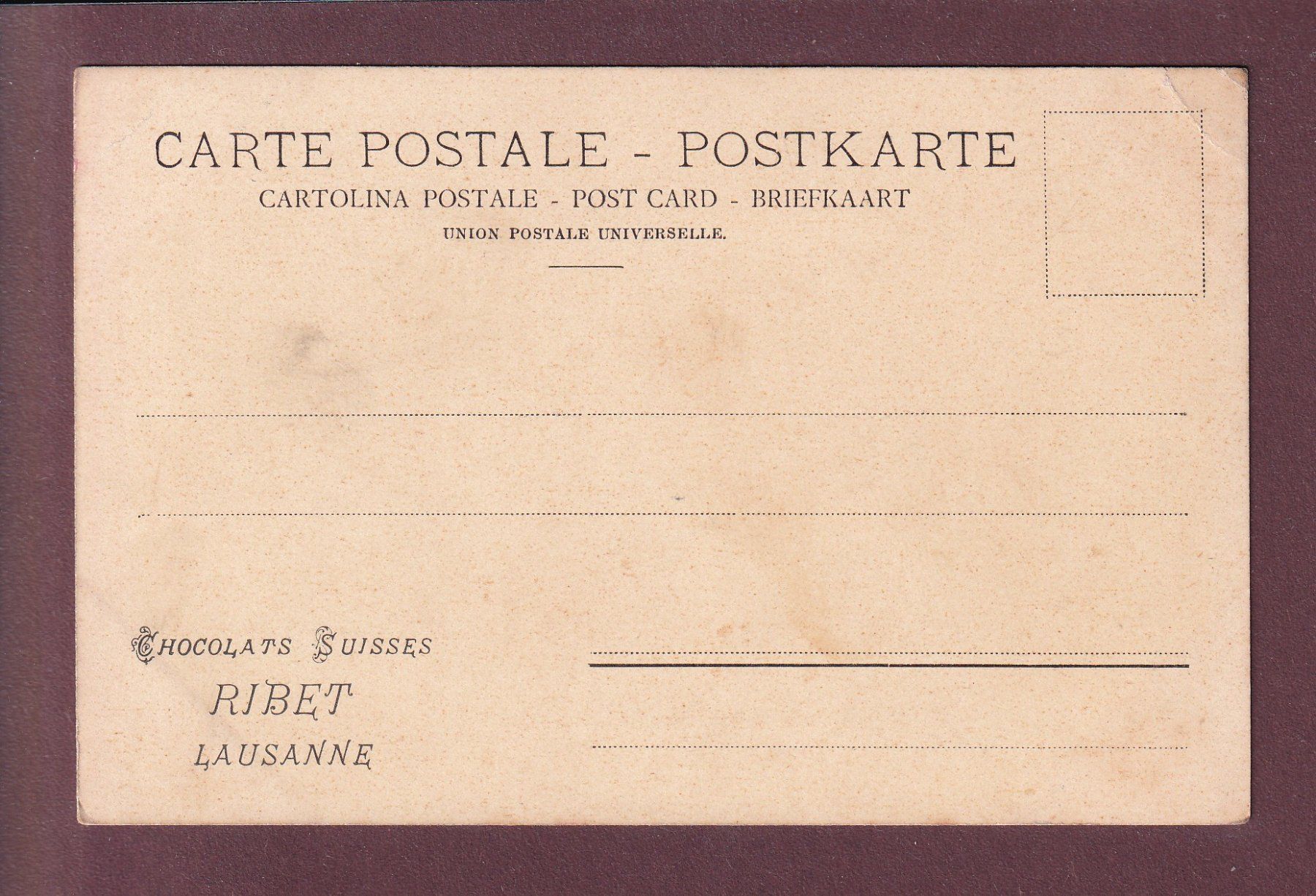 Cartoline postali: SEELISBERG - Kühe - CPN - Chocolats Ribet // Eckbug // – Usato da Pully venduto da nicecards 1