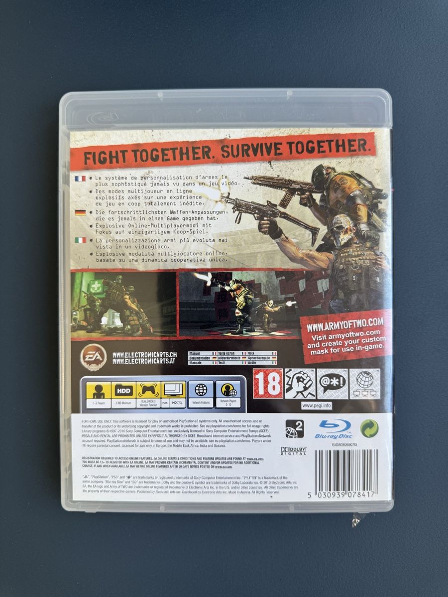 Giochi: PS3 Army of Two 40th Day  – Usato da Spiegel b. Bern venduto da Desisk44 1