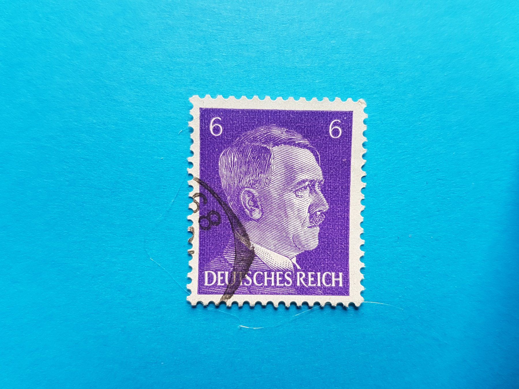 Tutti i francobolli: 6 Pfennig - DR - Hitler - 1941 – Usato da Reinach BL venduto da Dexy62