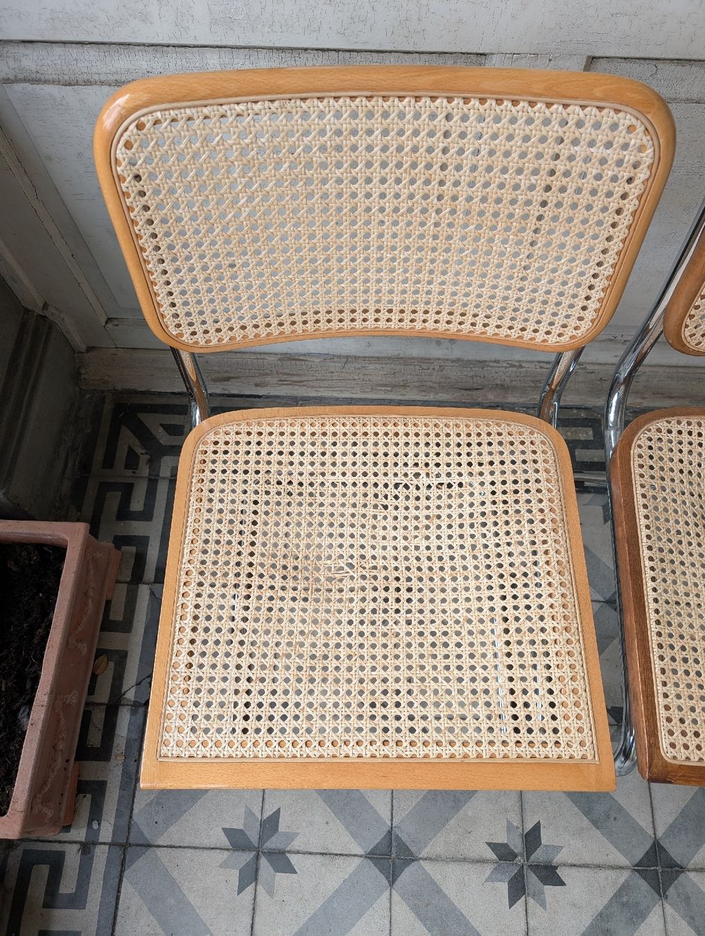 Sedie: 2er Set gebrauchte Freischwinger Stühle, Vintage – Usato da Zürich venduto da Hedkandi 3