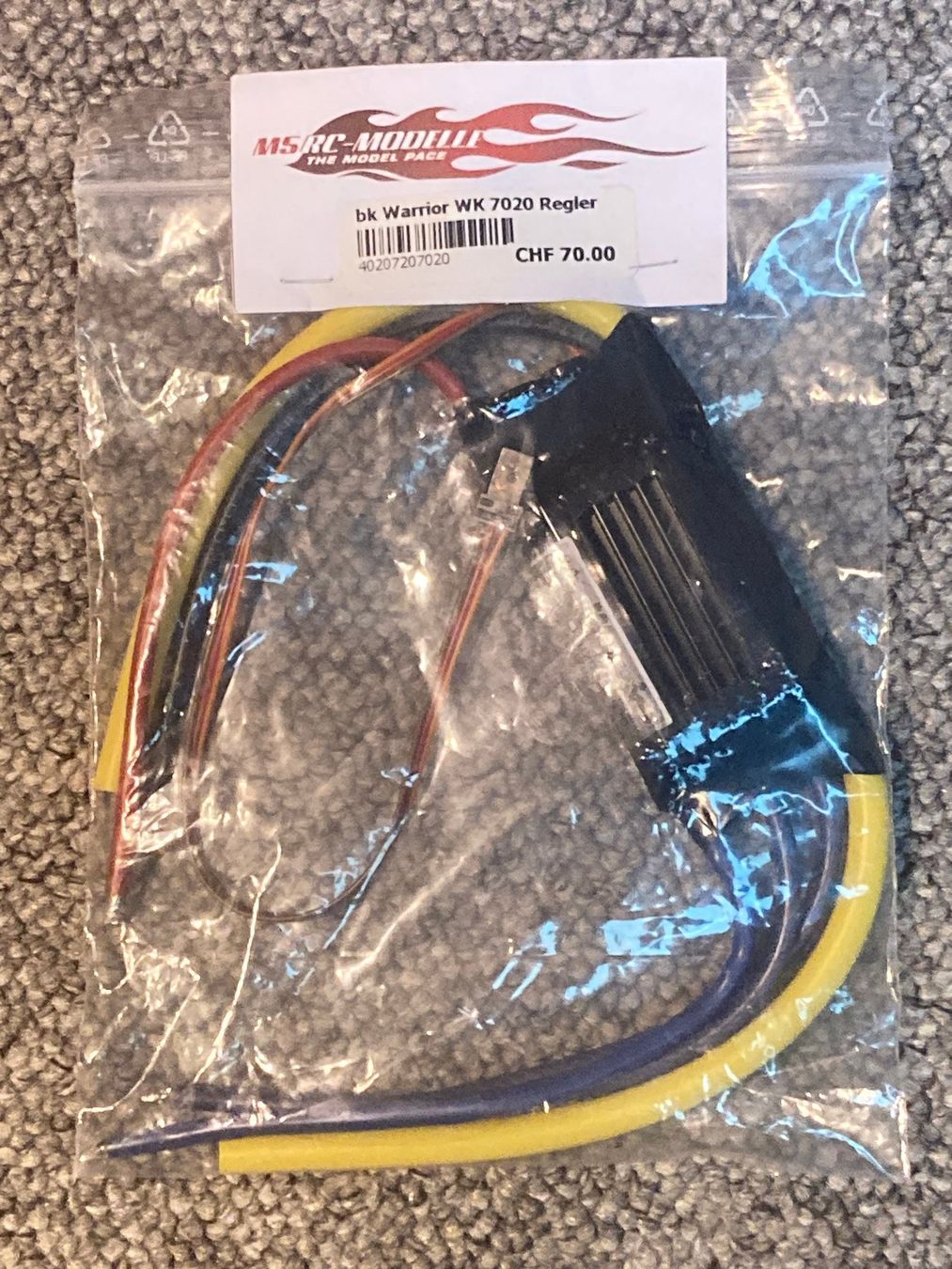 Modellismo RC: ESC Regler brushless controller warrior 7020 – Nuovo e nell'imballaggio originale da Lausanne venduto da Techobby