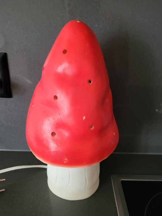 Heico Lampen: Heico Kunstoff Pilzlampe designklassiker – Gebraucht aus Basel von Lovintage 3