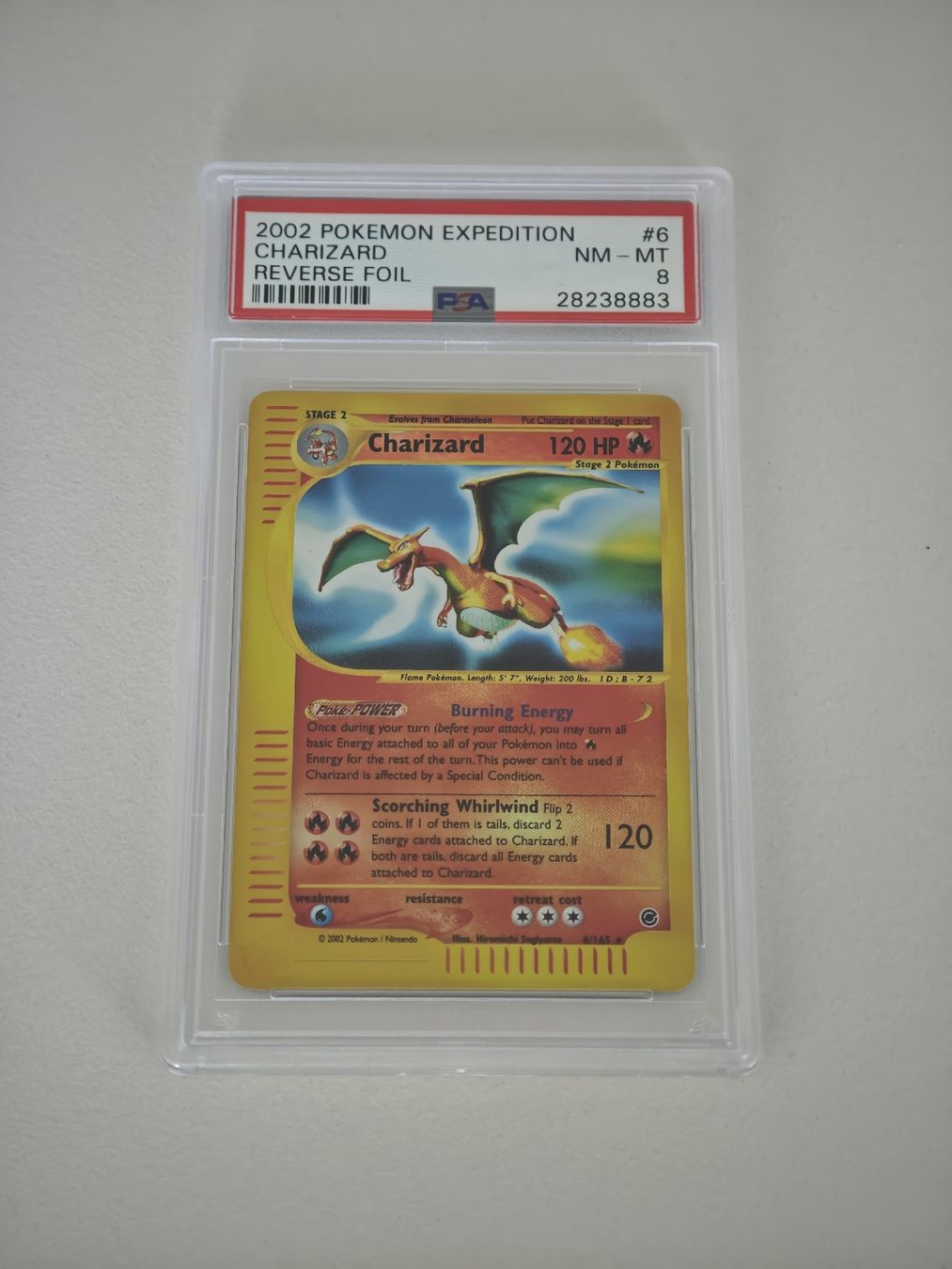 Pokémon Carte collezionabili: Pokemon Expedition Charizard Reverse Foil PSA 8 (Low Pop) – Usato da Zürich venduto da TrueTrade