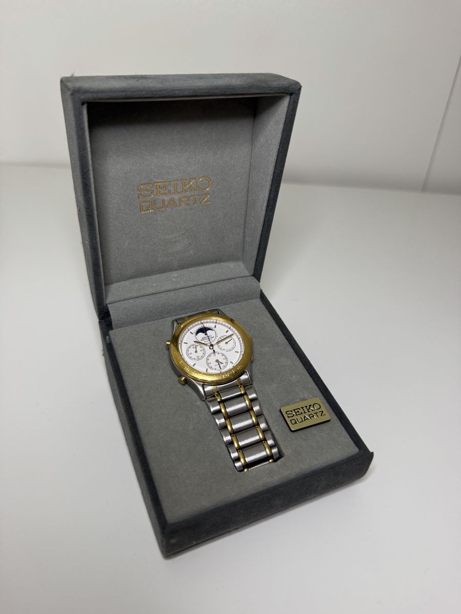 Seiko Uhren: SEIKO Chronograph Moonphase Alarm Quartz – Gebraucht aus Servion von Elliot.grnd 2