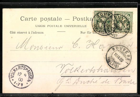 Cartes postales: AK Bouveret, Chalet de la Foret, 1900 – D'occasion à Berlin par bartko-reher 1
