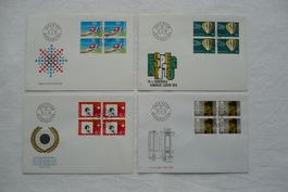 1979 Sondermarken I 4 FDC 4er-Blocks SBK 622 - 625